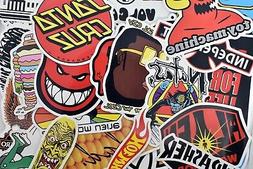 100 Pcs Skate Brand Stickers for Laptop Luggage Water Bottle