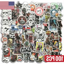 100Pcs Star Wars Vinyl Stickers Graffiti Bomb Decals Pack Ca