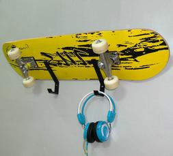 2 pcs Multi-function Black /Skateboard / Plastic Wall Mount 
