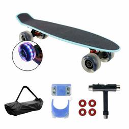 Geelife 22" Complete Mini Cruiser Skateboard-Beginners Youth