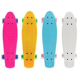 Mini Cruiser Penny Style Board Plastic Deck 7 Colors W Free 