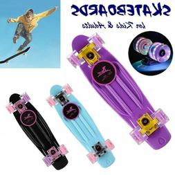 Flash Wheel Fish Board Longboard Skate Cruiser Kids Beginner