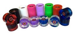 Longboard Wheels 60mm 78a Abec 9 Bearings Multi Color Led