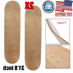 Decks 7-layer Maple Double Concave Natural Skate Deck Pro