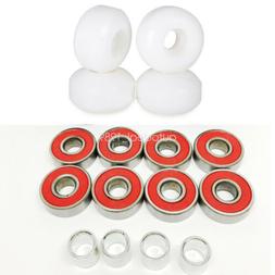Wheels +8pcs Abec9 Bearings & 4pcs Spacers New