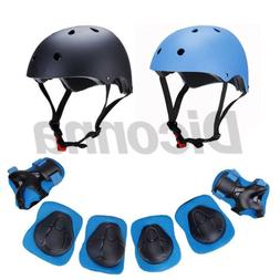 Helmet Elbow/knee/wrist Pad Combo Bmx Inline Adult Pack Pads