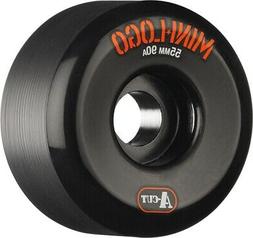 MINI LOGO A-CUT HYBRID 55mm 90a BLACK WHEELS SET