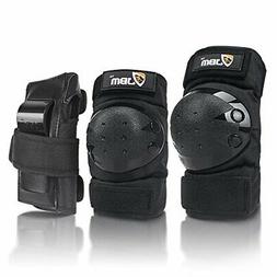 Adult Knee Pads Elbow Pads Wrist Guards 3 in 1 Protective Ge