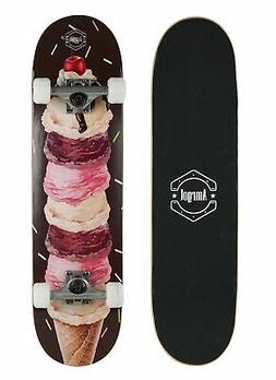 S Pro 31 Inches Complete Skateboards For Teens, Beginners, G
