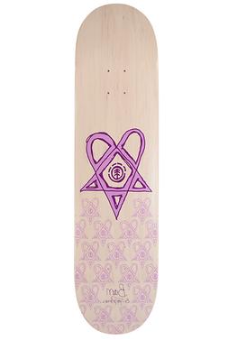 S Tyson Heartagram White / Purple 8.0 Deck
