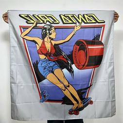 Girl Flag Art Poster 4x4