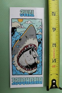 S Jaws Keg Shark Tony Hawk Vintage Skateboarding Sticker