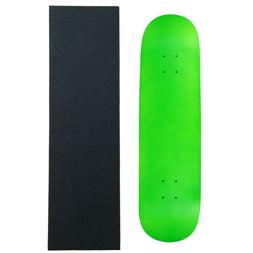 Deck 7.5 N.green Skateboards With Black Diamond Grip