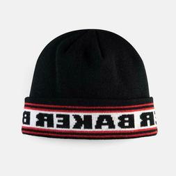 S Block Logo Black  / Red / White Beanie Hat