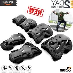 BMX Bike Knee Pads and Elbow Pads with Wrist Guards Protecti
