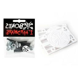 Hardware 1" + Independent 1/8" Riser Pad White
