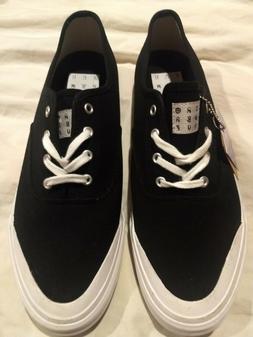 Ing Shoes Black Canvas White Rubber Sole New No Box