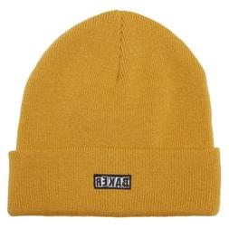 S Brand Logo Honey Gold Yellow Beanie Hat