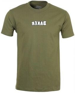 Baker Brand Logo T-Shirt Large Military Green