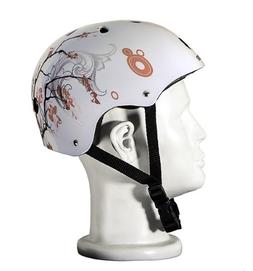 S Cherry Blossom Multi-sport Pink Skateboard Helmet 11-vent 
