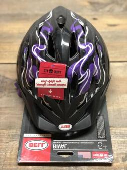 Helmet Girls Boy 20.5-22&rdquo; 52-56 Cm Purple Black Rival