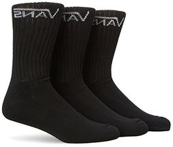 Vans Classic Crew Socks - 3-Pack - Men's Black, 9.5-13.0