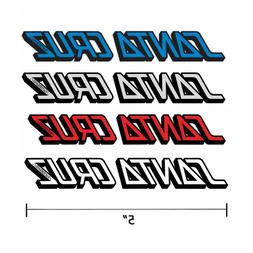 Sticker 5" Wide Clear Choice Of 4 Colors