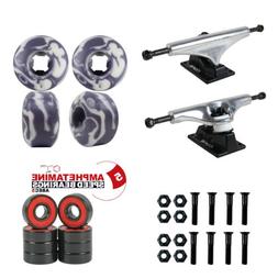 Trucks Package Raw 8.0" 52mm Purple Swirl/amp5 Bearings