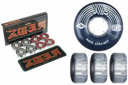 Wheels Crystal Slix Asta 51mm Clear + Bones Reds Bearings