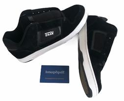 VANS DOCKET  BLACK WHITE SKATE SHOES MENS SZ 12 NEW FAST DIS
