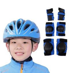 Ing Cycling Wrist Knee Elbow Pads With Helmet For Boys