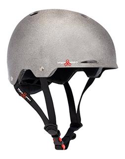Triple Eight Gotham Helmet, Reflective Darklight, Large/X-La