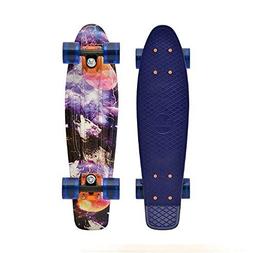 Penny Graphic Complete Skateboard, Space Navy, 22-Inch