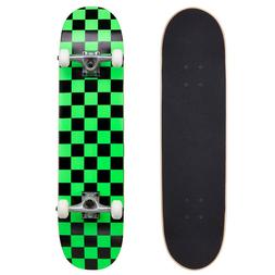Cal 7 Green Checkerboard 8" Complete Popsicle Skateboard