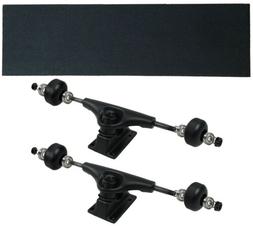 Trucks, Wheels, Bearings, Grip, Hardware Truck Package Black