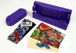 IMPROVED! Pro 34mm Fingerboard Mold, Graphic Veneer, Grip + 
