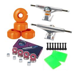 Truck Cal 7 Wheels Green Riser Pad Set