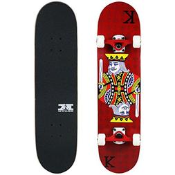 Krown Intro King Skateboard, King Red