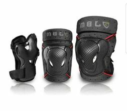 JBM BMX Knee Pads and Elbow Pads Protective Gear Set Youth M