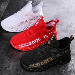 Kids Sports Running Shoes Boys Girls Outdoor Casual  Jogging