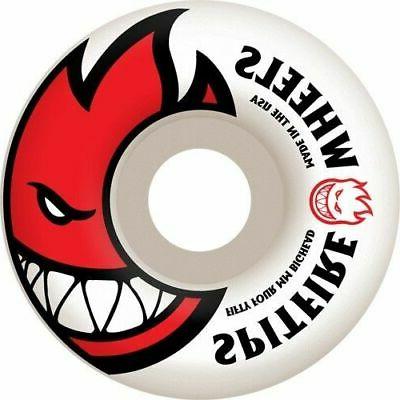 Spitfire Bighead Wheels Set White Red 52mm/99du