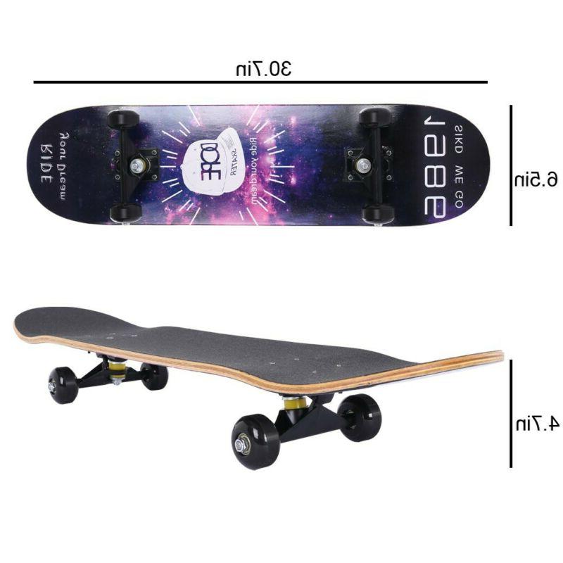 S For Beginners Adults Youth-standard Skateboard A
