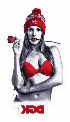 Girl W Beanie Sticker