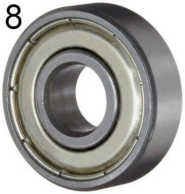 Eight Greased Ball Bearings