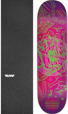 S Flash Hand 8.5" Skateboard Deck + Griptape