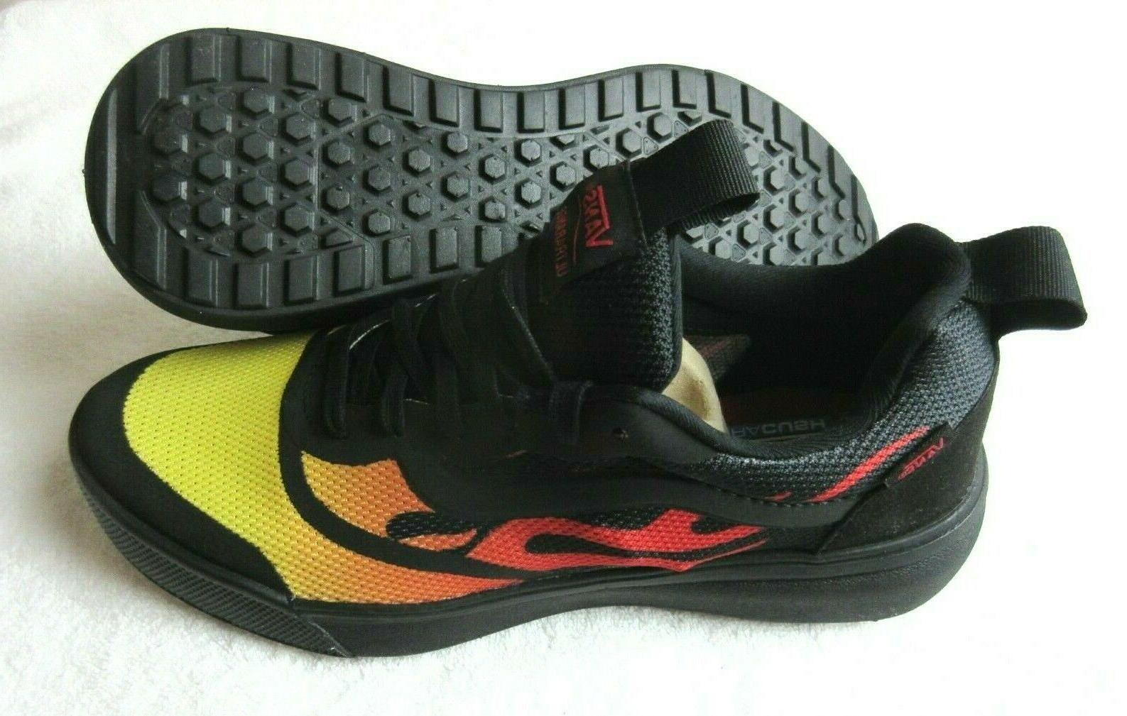 Vans Mens UltraRange Rapidweld Flames Black Orange Skate Tra
