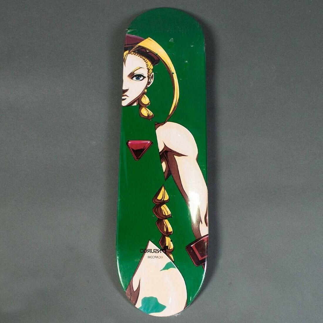 new street fighter cammy green skateboard deck