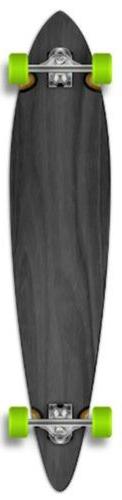 Yocaher Punked Stained Pintail Complete Longboard Skateboard
