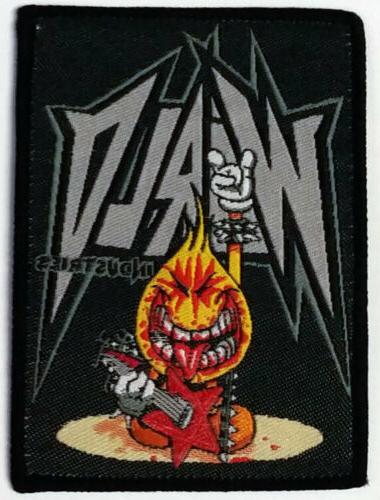 S Flameboy Rock On Black Clothing Patch