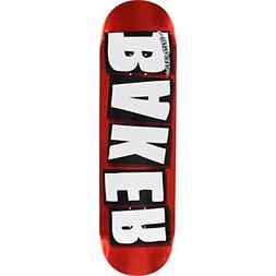 S Brand Logo Foil Red Skateboard Deck - 8" X 31.5"